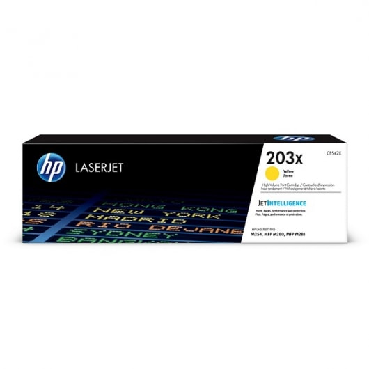 HP Toner 203X Gelb CF542X