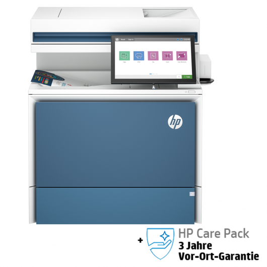 HP Color LaserJet Enterprise MFP Flow 5800zf mit 3 Jahren Vor-Ort-Garantie