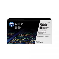 HP Toner Schwarz CE250XD für Color LaserJet CP3525 CM3530, 2x 10k5