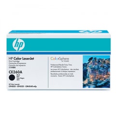 HP Toner Schwarz CE260A für Color Laserjet CM4540 CP4025 CP4525, 8.500 Seiten