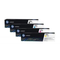 HP Toner-Set 130A (Cyan, Magenta, Yellow, Schwarz) für Color Laserjet M176 M177, 1x 1.300 und 3x 1.000 Seiten