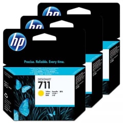 HP Tinte Multipack Nr. 711 CZ136A Yellow, 3x 29 ml