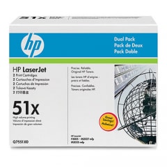 HP Toner Q7551XD 51X für LaserJet M3027 M3035 P3005, 2x 13.000 Seiten