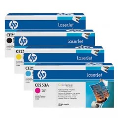 HP Toner-Set (Cyan, Magenta, Yellow, Schwarz) für CP3525 CM3530