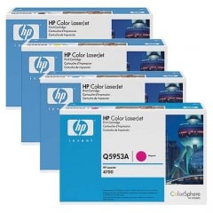 HP Toner-Set (Cyan, Magenta, Yellow, Schwarz) für Color LaserJet 4700