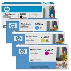 HP Toner-Set (Cyan, Magenta, Yellow, Schwarz) für Color LaserJet 1600 2600 2605 CM1015 CM1017