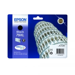 Epson Tinte 79XL Schwarz für WF-4630 WF-4640 WF-5110 WF-5190 WF-5620 WF-5690, 41,8 ml, 2.600 Seiten