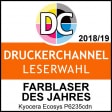 Druckerchannel Leserwahl 2018/19 'Farblaser des Jahres'