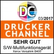 Druckerchannel 'Sehr gut' 03/2017