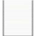 Tabellierpapier, 60 g/m², DIN A4 hoch, einlagig, blanko, Längsperforation, 2.000 Blatt