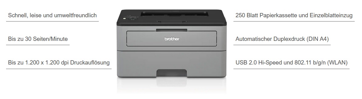 Brother HL-L2350DW Produktansicht