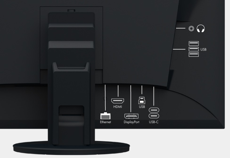 EIZO FlexScan EV2490 - Anschlüsse