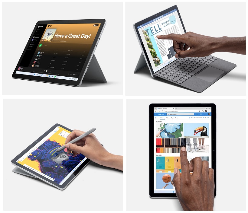Microsoft Surface Go 3 - verschiedene Anwendungsmöglichkeiten